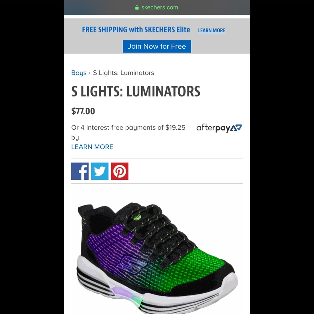 Skechers S Lights - Luminators - red blue green